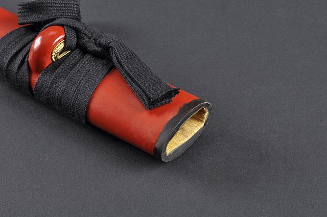 FULLY HAND FORGED RED FULL TANG CRANE JAPANESE SAMURAI KATANA SWORD - buyblade