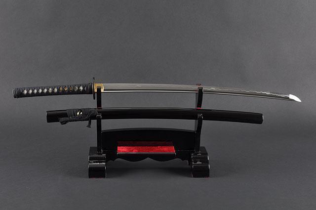 FULLY HAND FORGED FULL TANG BLACK JAPANESE WARRIOR KATANAS SWORDS - buyblade