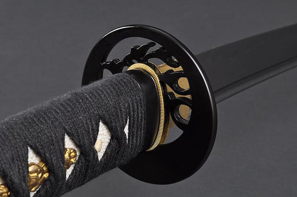 FULLY HANDMADE CLAY TEMPERED DAMASCUS JAPANESE SAMURAI KATANA SWORD - buyblade