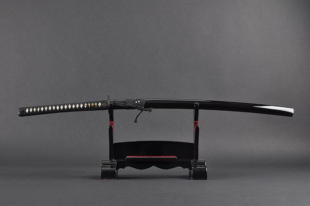FULLY HANDMADE QUALITY TOMOE CREST LONG HANDLE JAPANESE SAMURAI KATANA SWORD - buyblade