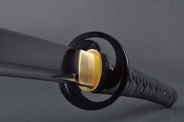 FULLY HANDMADE QUALITY TOMOE CREST LONG HANDLE JAPANESE SAMURAI KATANA SWORD - buyblade