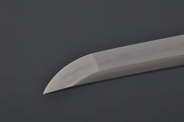 FULLY HANDMADE CLAY TEMPERED DAMASCUS TOMOE CREST SAMURAI WAKIZASHI SWORD - buyblade