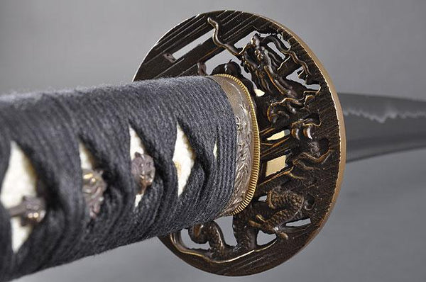FULLY HAND FORGED DRAGON JAPANESE SAMURAI KATANAS SWORDS - buyblade