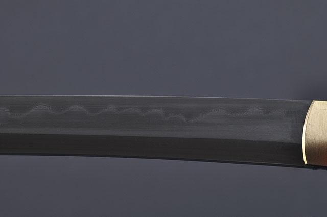 FULLY HANDMADE CLAY TEMPERED DAMASCUS JAPANESE SAMURAI WAKIZASHI SWORD - buyblade
